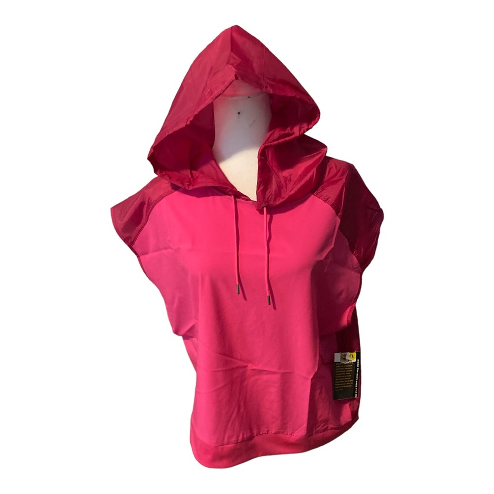 AVIA size large colorful block short sleeve hoodie